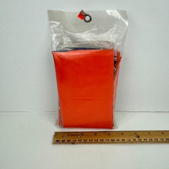 Vtg 90s Sealed NFL Denver Broncos Football Hooded Poncho Orange Rainmate 1 Size - Picture 3 of 10